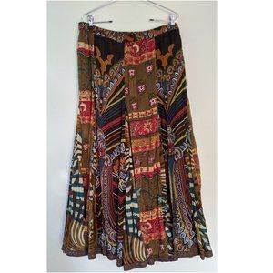 Soft Surroundings  Patterned Chiffon Skirt